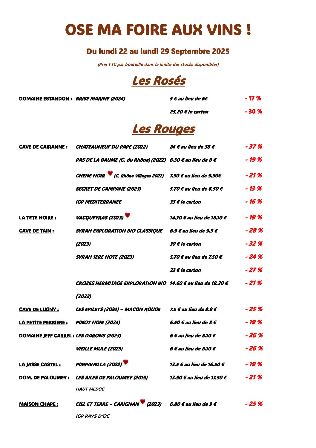 OSE MA FOIRE AUX VINS